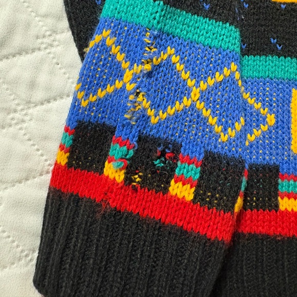 Vintage Sesame Street Elmo Colorblock Turtleneck Sweater - Picture 7 of 12